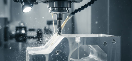 precision subtractive milling executing finishing cuts on custom castings