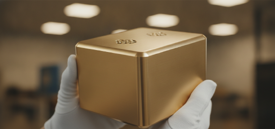 holding finished aluminum box casing