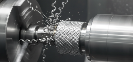 carving complex non slip knurled textures on metal grips