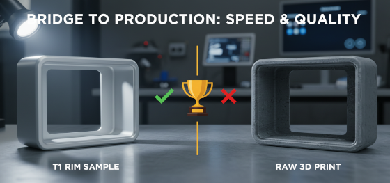 visual evidence of bridge to production speed and quality