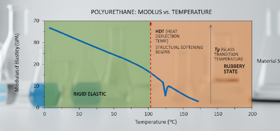 hdt and tg graph for polyurethane