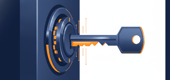 high security lock cylinder and key mechanical interface icon