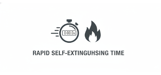 icon for rapid self extinguishing polyurethane RIM materials
