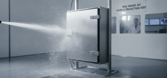 ip65 water jet testing enclosure