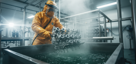 aggressive fluoride desmutting treatment for high silicon aerospace alloys