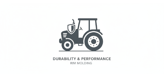 durability and performance icon for heavy duty RIM molding