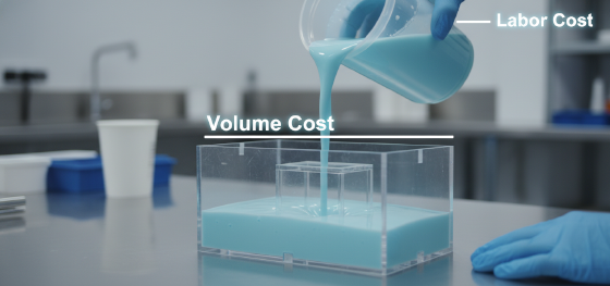 silicone volume calculation