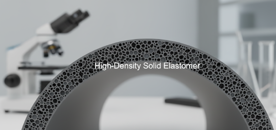 solid elastomer morphology