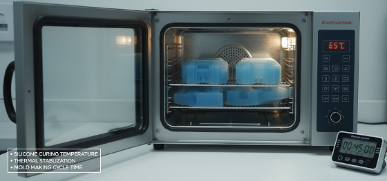 silicone curing temperature