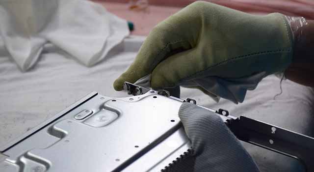 Sheet metal finishing shop