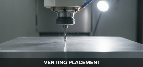 machining venting channels into an aluminum RIM mold