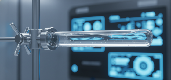 close up of liquid isocyanate side A component for RIM process