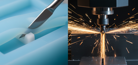 Split screen macro shot