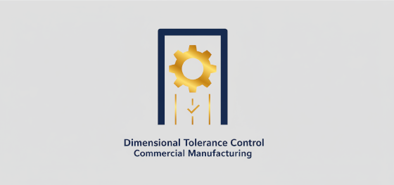 strict dimensional tolerance control icon for commercial manufacturing