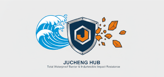 indestructible impact resistance and total waterproof barrier icon