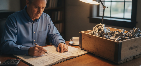 analyzing manufacturing budgets and tooling amortization bills for metallurgy