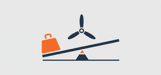balancing payload capacity and structural weight icon