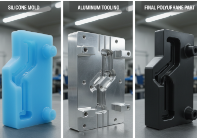 comparison between silicone mold and aluminum tooling for polyurethane parts.png