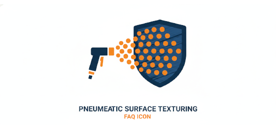 pneumatic surface texturing and cosmetic metal finishing icon